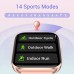 Fitniv Smart Watch, 1.4 Inch Touch Screen Smartwatch with Heart Rate Monitor, IP68 Waterproof Fitness Tracker Compatible with iPhone and Android Phones for Women Men