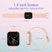 Fitniv Smart Watch, 1.4 Inch Touch Screen Smartwatch with Heart Rate Monitor, IP68 Waterproof Fitness Tracker Compatible with iPhone and Android Phones for Women Men